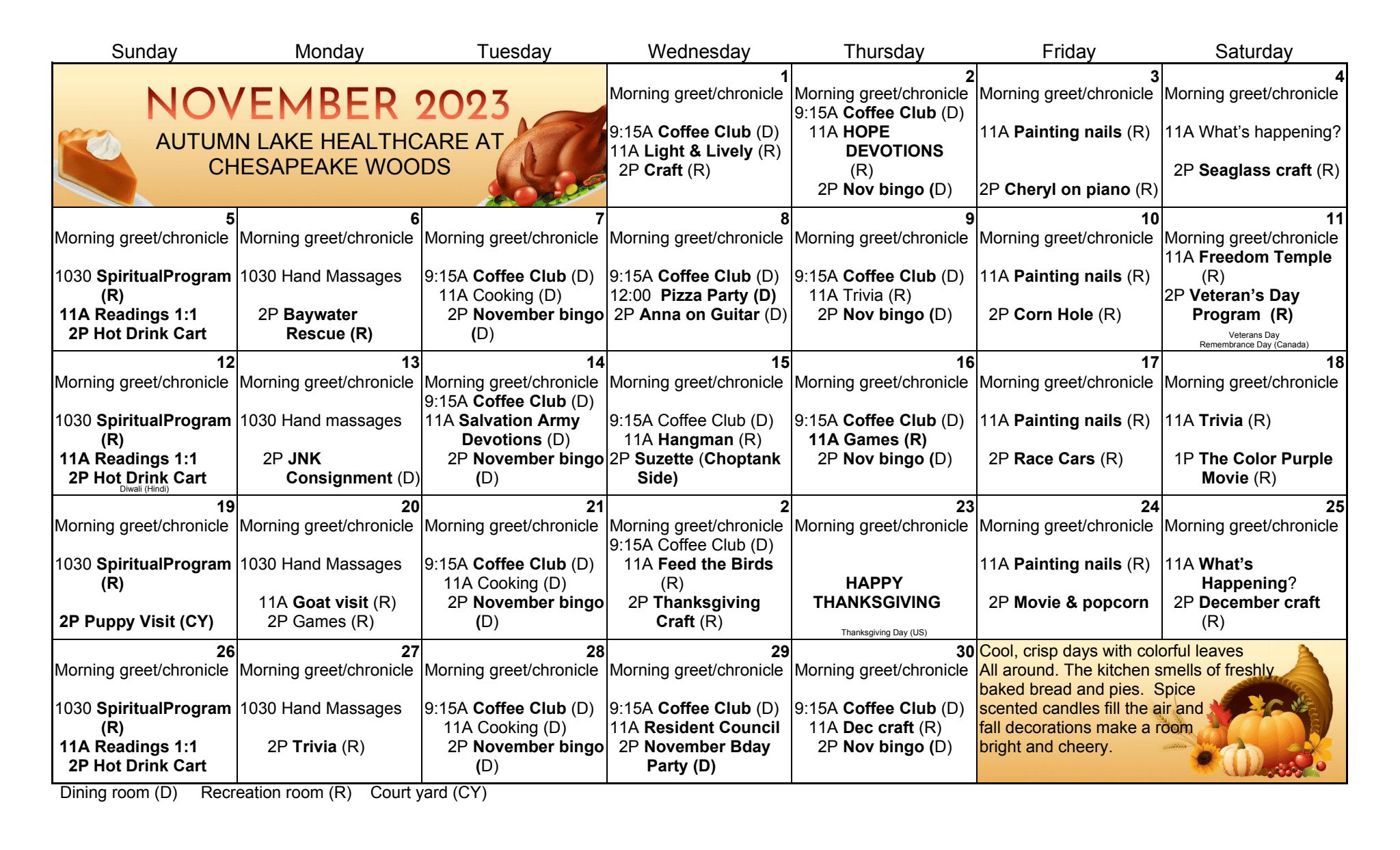 calendar